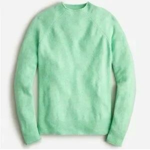 J. Crew Re-Imagined Rollneck Supersoft Merino Wool Alpaca Green Pullover Sweater